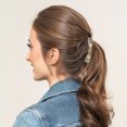 thumbnail image 2 of Unique Bargains 1 Pc Banana Clip Fashion Pattern Hair Clip Beige Brown, 2 of 5