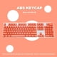 thumbnail image 3 of Keycap Set Teclado mecánico universal Bakclit Key Cap Orange 104pcs PC, 3 of 5