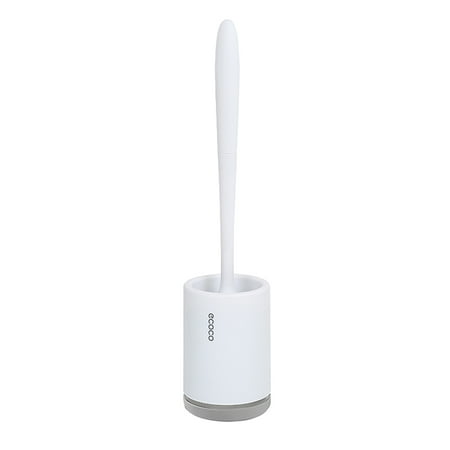 ecoco Toilet Brush and Holder Set Toilet Bowl Brush Bathroom Hollow Drainage Holder Toilet Soft Cleaner Brush Kit with Caddy