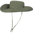 thumbnail image 5 of Sombrero para hombres, sombrero de pesca de ala súper ancha Safari UPF50+ Bucket Boonie Cap para jardinería senderismo camping, 5 of 5