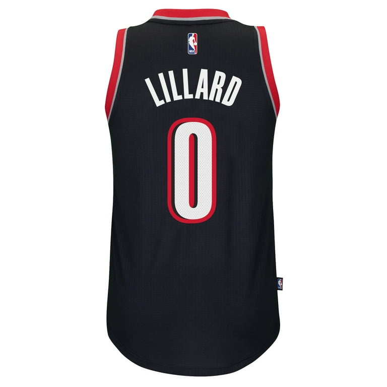 Decremento presentar mapa Damian Lillard Portland Trail Blazers Adidas NBA Swingman Jersey - Black -  Walmart.com