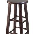 thumbnail image 5 of Winsome Wood Pacey 29" Bar Stools, Set of 2, Walnut, 5 of 5