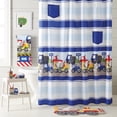 thumbnail image 3 of Dream Factory Trains Trucks Embroidery Contemporary Bath Rug, Cotton, Yellow, 20" x 30", 1 Piece, 3 of 4