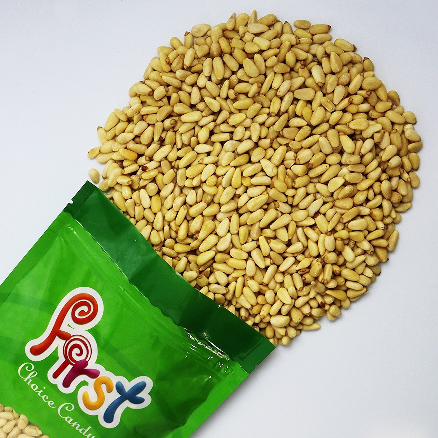 High Quality Raw Pine Nuts 1 Pound 16 oz In FirstChoiceCandy Resealable
