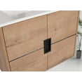 thumbnail image 6 of Blossom 24" Bathroom Vanity with Sink, Wall-Mount Ceramic Basin, Classic Oak Finish, Soft-Close Doors, 6 of 8