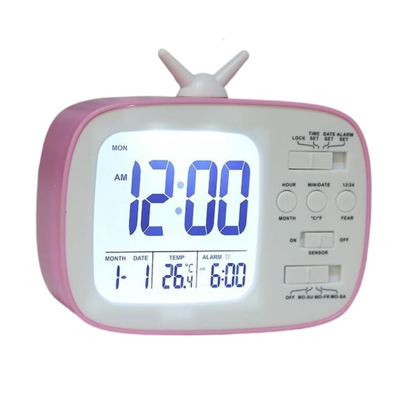 Digital Alarm Clock With 12/24 Hour and for Bedsides