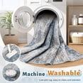 thumbnail image 2 of XLUEZ 8x10 Area Rugs Washable Rug, Modern Abstract Large Area Rug Neutral Soft Non Slip Low Pile Indoor Carpet for Living Room Bedroom Nursery Dining Room Home Office(BlueWhite, 8'x10'), 2 of 8