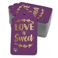 thumbnail image 1 of Inkdotpot Gold Foil Paper Hang Tags Love Is Sweet Wedding Favor Tags 50 Pack, 1 of 6
