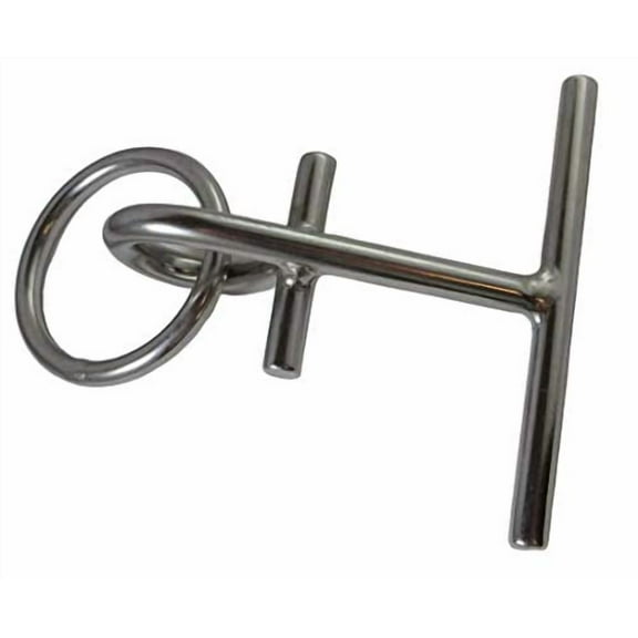 US Stainless Portable Dock Cleat 316 Stainless Steel with O-Ring for Fenders, Bumpers, Mooring Line Marine Grade