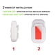 thumbnail image 5 of Temporizador LED para niños de cepillado de dientes y lavado de manos | Indicador visual de color | Entrenador de hábitos de baño a batería | Fácil de pegar | Fomenta la higiene bucal | 1 paquete |, 5 of 6