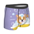 thumbnail image 3 of Disketp Corgi Washing In Bathtub Men'S Boxer Briefs,Soft And Breathable Cotton Underwear With Comfortflex Waistband, 3 of 8