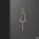 thumbnail image 5 of Man Woman Metal Wall Sign Plate Toilet Doorplate Wash Room Label Wc Signage Board - Mishan Edition, 5 of 5