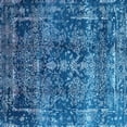 thumbnail image 1 of Ahgly Company Indoor Square Oriental Light Blue Industrial Area Rugs, 6' Square, 1 of 4