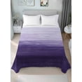 thumbnail image 4 of Purple Ombre Flat Sheets Only Queen Size, Soft Breathable Bed Top Sheets for Mattress, Modern Abstract Art Ocean Oil Painting Luxury Bedding Flat Sheets for Home Hotel Bedroom Bed Protection, 4 of 9