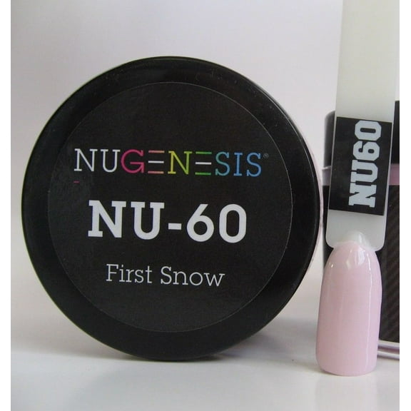 NUGENESIS Nail Color Dip Dipping Powder 1oz/jar - NU60 First Snow