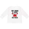 thumbnail image 3 of Inktastic Mimi and Papa Love Me Crab Boys or Girls Long Sleeve Toddler T-Shirt, 3 of 5