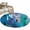 Blue, variant on Round Rugs 3.3Ft, Abstract Blue Round Area Rug Washable Indoor Throw Carpet, Painting Buildings Geometric Color Block Soft Non Slip Circle Rug for Laundry Room Patio Home Decor Aesthetic