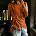 thumbnail image 5 of Sewkxo Womens Linen Wrap Tank Top 2026 Ruched Tie Side Sleeveless Crew Neck Shirt Casual Summer Beach Blouse Going Out Top,Ginger M, 5 of 5