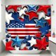 thumbnail image 5 of Independence Day Holiday Party Celebration Shower Curtain Bathroom Partition Decoration Hanging Curtain, 5 of 6