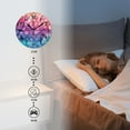 thumbnail image 3 of Battery Operated Wall Clocks with Non-Ticking Sweep Movement,Modern Round Clock Decorative for Bedroom,Office-Mermaid Scales With Pastel Rainbow Colors(12inch), 3 of 4