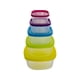thumbnail image 1 of Contenedores Para Alimentos Ideen De Plástico Cuadrados Juego De 5 Piezas 200 a 1800 ml, 1 of 4