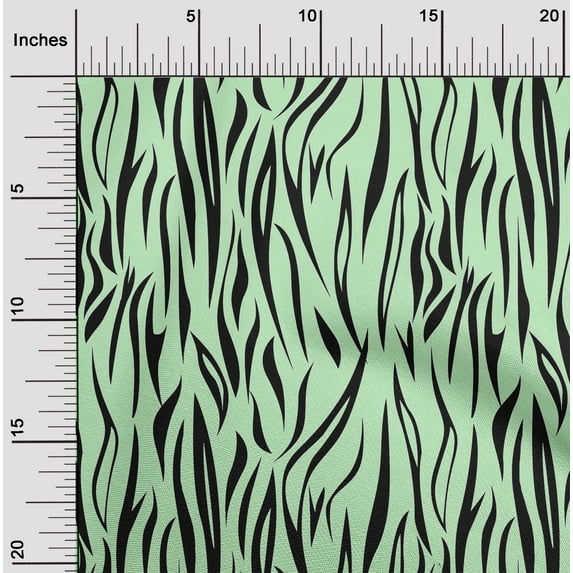 oneOone Cotton Silk Mint Fabric Skins Animal Quilting Supplies Print Sewing Fabric By The Yard 42 Inch Wide