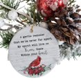 thumbnail image 2 of Ceramic Christmas Tree Ornaments, My Spirit Will Live on Forever There Within Your HeartHanging Ornament With Ribbon, Christmas Gifts - Circle, 2 Pcs, 2 of 3