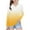 Yellow, variant on zbxnLI Girls V Neck Long Sleeve Shirts Teen Girls Gradient Graphic T-Shirts Casual Loose Basic Tees