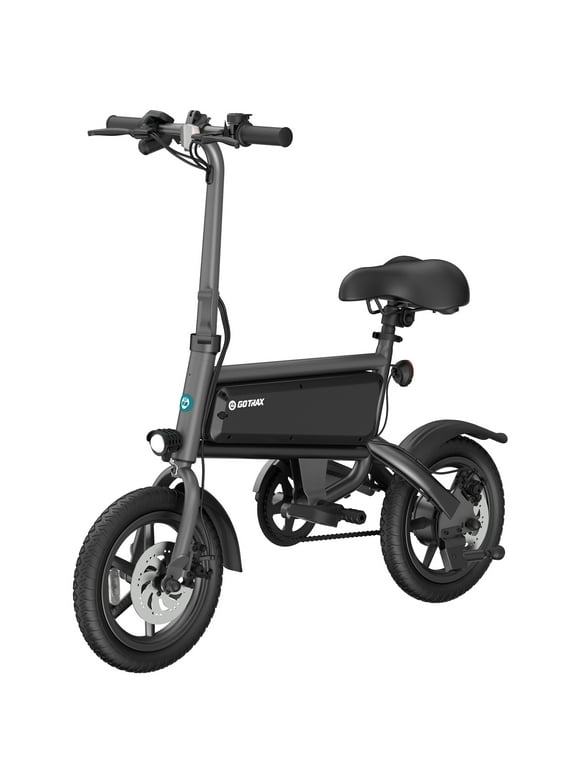 GOTRAX S2 14" Folding Electric Bike for Adults and Teens, 250W 15.5Mph, 15Miles LED Display Mini E-Bike for Commuting