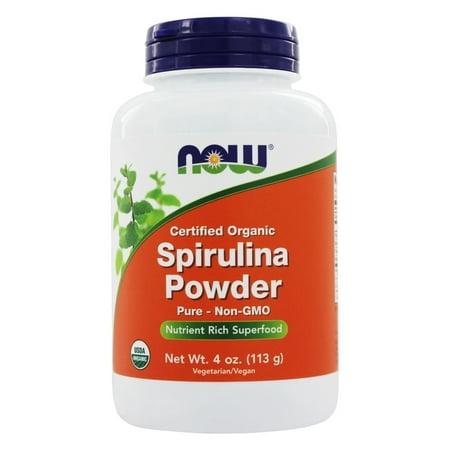 NOW Foods - spiruline en poudre 100% pur et naturel - 4 oz