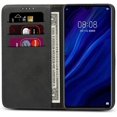 thumbnail image 2 of IBAOLE for Huawei P30 Wallet Case, Premium PU Leather Flip Folio Case,Magnetic Closure，Stand Function with Card Slots/Cash for Huawei P30-Red Black001 Huawei P30 Pro, 2 of 8