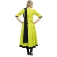 thumbnail image 5 of Atasi Women's Yellow Embroidery Anarkali Suit Designer Ethnic Casual Clothing-16, 5 of 6