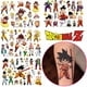 thumbnail image 2 of Pegatinas de tatuajes de Dragon Ball Son Goku, pegatinas de transferencia de agua circundantes de anime para fiesta, arte corporal para niños, tatuajes falsos, juguetes de regalo, 2 of 5