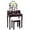 brown, variant on Costway Vanity Dressing Table 10 Dimmable Bulbs Touch Switch Black