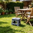 thumbnail image 4 of Folding Step Stool Plastic Heavy Duty Portable Non-Slip Stool for Kids Adults | Collapsible Step Stool with Handle for Home Kitchen Camping Outdoor Use | Compact Storage Support for High Shelves, 4 of 6