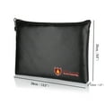 thumbnail image 5 of Document Bag Wallet Briefcase Fire-Resistant Fire Zipper A4 Portable for Home Office Use Passport Money Certificates Laptop (13.5 x 9.8in), 5 of 5