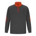 thumbnail image 5 of Mock Neck Sweatshirts for Men with Zipper No Hood Long Sleeve Shirts Mens Casual Color Block Pullover Breathable Athletic Workout Sweatshirt Tops, 5 of 5