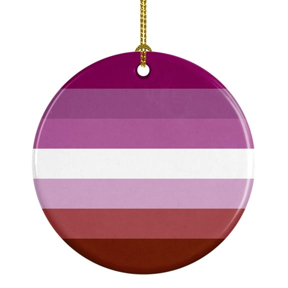 Lesbian Pride Ceramic Ornament