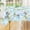 Blue and Green, variant on decorUhome Vinyl Tablecloth with Flannel Backing Rectangle, Waterproof Plastic Table Cover for Dinner, Picnic, Indoor and Outdoor(Flowers, 60" x 84")