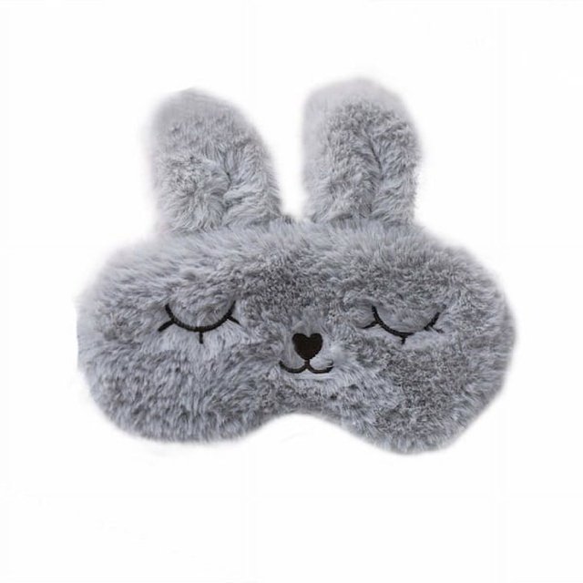 Antifaz para dormir con bonito diseño de conejo Gris oso de fresa Electrónica