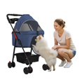 thumbnail image 5 of Dapmiu Pet Stroller with Removable Carrier,8KG Capacity Dog & Cat Stroller,Foldable with 360 Wheels & Safety Belt - Breathable Mesh,Large Storage Basket,Ideal for Walking,Shopping, and Travel, 5 of 8