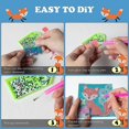 thumbnail image 3 of Kit de pintura de diamante 5d de 2 piezas para niños, kit de pintura de cristal, juego de manualidades de arte de pintura fácil para el hogar, taladro completo 5d (6 paquetes A), 3 of 5