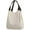 White, variant on CoCopeaunts Hobo Tote Bag for Women Soft Canvas Shoulder Bag Large Capacity Handbag Top Handle Satchel Casual Purse