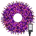thumbnail image 1 of Luces Serie Halloween Día De Muertos 200 Led String Lights Luces Naranja/morado - Cable Negro Cuenta Con Conector Eléctrico 8 Modos De Uso Con Temporizador Artego Decoración Halloween, 1 of 7
