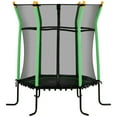thumbnail image 1 of Soozier Trampoline pour Enfants de 63 Pouces avec Filet de Protection pour l'Intérieur, Vert, 1 of 10