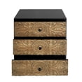 thumbnail image 5 of Furvclv Dresser For Bedroom, 3-Drawer Cabinet, Solid Wood Dresser Chest, With Large Storage Space, Hand-carved Relief, Backboard Lock Buckle, Anti-Dumping Device For Living Room, 5 of 9