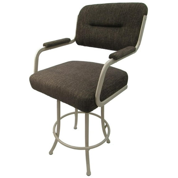 Swivel Counter 26" Bar Stool - M-110 Metal Beige Frame