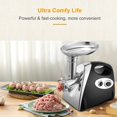thumbnail image 4 of CJC Meat Grinder, 2 Adjustable Speed Electric Meat Grinders for Home use, Sausage Stuffer, Black, 4 of 9