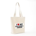 thumbnail image 7 of CafePress - I Love My Jack Russell Terrie Tote Bag - Unisex Canvas Tote Bag, Beige, 1-Piece, 7 of 7