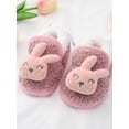 thumbnail image 4 of Baby Girls Boys Cozy Fleece Booties Cartoon Design Newborn Shoes Infant Footwear, 4 of 7